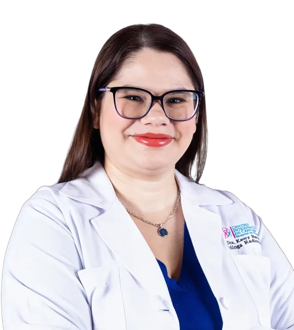 Dra. Kaory Barahona, Radioncóloga