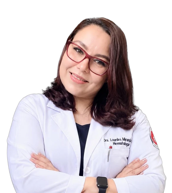 Dra. María de Lourdes Miranda, Hematóloga